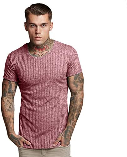 Daylin Personality Daily Popular Fashion Men's Casual Slim Fit Short Sleeve Sports Shirt Top Blouse