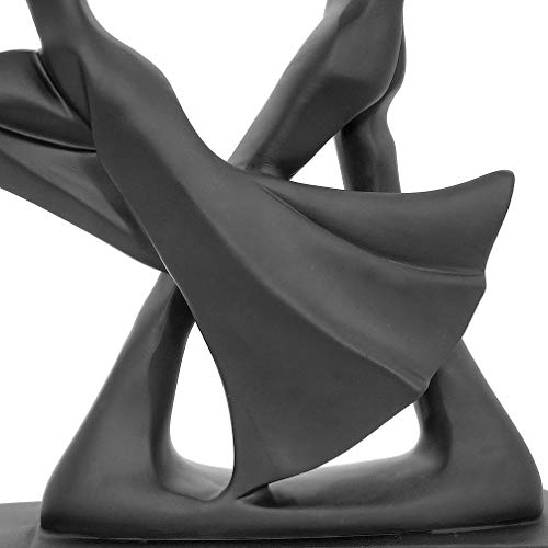 DreamsEden Romantic Couple Art Dancing Sculpture, Anniversary Wedding Statue Abstract Ornament Figurine Home & Office Decor (Double Dance)