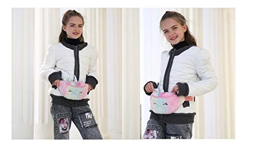 Cute Plush Unicorn Backpack, Soft Rainbow Book Bag Sweet Girls Daughter Gifts (A - C2 Fanny Pack)