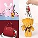 HAPTIME Bulk Teddy Bears, Small Teddy Bear with Keychain, Mini Stuffed Teddy Bear 1 Dozen, Tiny Soft Plush Toy for Wedding Decorations, Party Favors, Baby Shower, Stocking Stuffers (4 Colors / 12pcs)