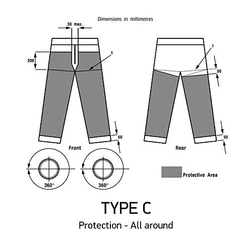 Oregon Yukon Kettensägen-Schnittschutz-Bundhose, Schutztyp C Klasse 1, GröÃe XL – Bild 7