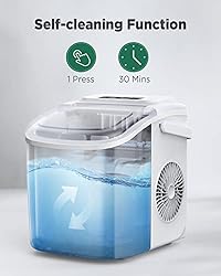 Silonn Countertop Ice Maker, 9 Cubes Ready in 6