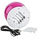 Moredig Night Light Projector, 360° Rotation with Touch Sensor, Remote Control and Timer Design, Built-in 12 Light Music, 8 Colorful Night Lights for Kids (Pink)
