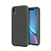 SENMON iPhone XR Case, Poly-Chromatic Independent Button Matte Finish Back.Shockproof Protective Anti Scratch Cover Case Designed for iPhone XR (Army Green)