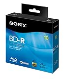 Sony 10BNR25RNS 6x 25GB Recordable Blu-Ray Disc - 10 Pack Spindle
