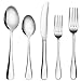 Flatware Set, MCIRCO 5-Pieces Flatware Set Heavy-Duty Stainless Steel Cutlery Set, Silverware Set,tableware set- Multipurpose Use for Home, Kitchen or Restaurant