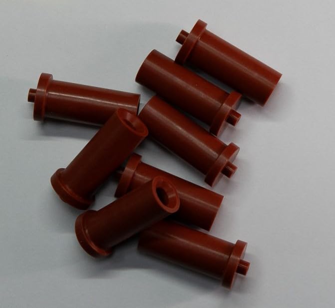 Easy Cap for OD 7.5mm 5/16 Inch (Pack of 15) Ribp Tube Expanded Tube Openning Long Tube Pipe Post End Cover Screw Thread Protectors Elastic Rubber