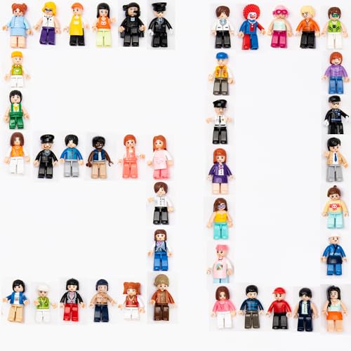 Icyhit Building Mini Figures People Action Figure Toy (Random 50 Included)