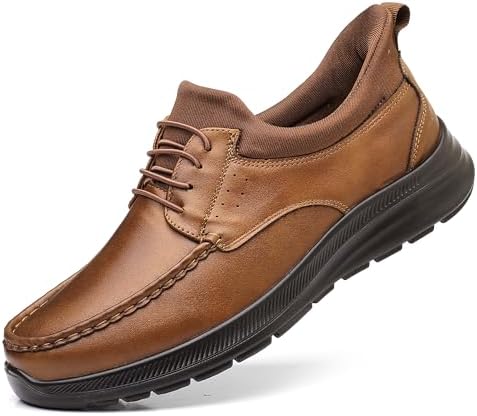 Amazon.com | Coramtty Men's Slip on Loafers Casual Shoes Soft Lightweight  Slippers Breathable Comfort Dress Shoes for Male Walking Flat Outdoor Brown  7