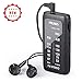 J-982 Mini Portable FM/AM Pocket Radio with Headphones, Personal Stereo Transistor Radio with Enhanced Bass, Operated by AAA Batteries for Walking,Jogging and Camping, by PRUNUS(Black)