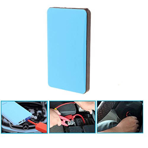 yournameI Car Emergency Power Charger, 12V 20000mAh Multi-Function Car Jump Starter Power Bank Emergency Charger Booster (Blue)