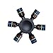 Zip Spinners- Metal Fidget Spinner Toy with Ultra Speed Premium Bearings Guarantee 2 to 6 mins Spinning | Autism Toys | Fashion Gift Toy for Kids & Adults (Black Helm)