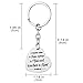 AIEX Teacher Appreciation Gifts Key Chain Heart Shaped Key Ring Set Message Keychain Halloween Thanksgiving Christmas for Women Men(3 PCS)