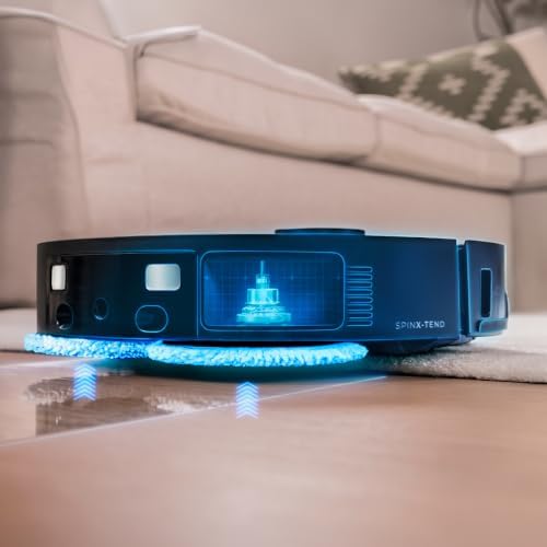 Robot Aspirapolvere e Lavapavimenti Base Autosvuotamento Conga X80 Pro.Navigazione Laser, 25000Pa, Area fino 240m², Tecnologia Adattiva, Disinfezione Mop, Bluetooth WiFi, App per Igiene Totale — foto 6 di 8