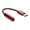 EVOMIND USB Type C naar 3.5mm Jack Vrouwelijke Adapter 10CM – USB C Adapterkabel voor Koptelefoon 3.5mm Jack Audio Micro…