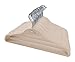 TQVAI 50 Pack Cascading Velvet Hangers with Chrome Hooks Ultra Thin No Slip Clothes Hangers, Beige