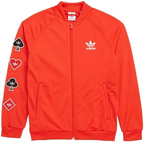 adidas superstar jacket red
