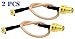 Pack of 2 RF RG316 Pigtail RP-SMA Female Antenna Connector to MMCX Male Low Loss Coaxial Cable Adapter Right Angle 6