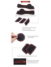 Salusy   Alfombrillas de consola central antideslizantes para Kia Sportage 2017 2018 2019