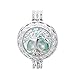 Vie Jeune 10pcs Silver Pearl Cage Locket Pendants, Essential Oil Diffuser DIY Necklace Bracelet Jewelry Making Craft, Bulk Beads Aromatherapy Diffuser Charms Gifts for Women (Tree of Life)