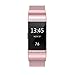 SWEES Metal Bands Compatible Fitbit Charge 2, Stainless Steel Metal Magnetic with Diamond Dressy Design Replacement Wristband Small (5.5