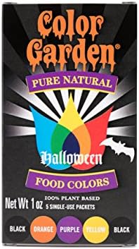 Color Garden Pure Natural Food Colors, Halloween Pack 5 ct. 1 oz.