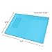 Zoostliss 13.7 x 9.8 inch Screw Repair Mat Heat Insulation Silicone Repair Tools Pad Desk Mat Maintenance Platform BGA Soldering Repair Station with Screw Keeper