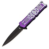 Purple Punisher Easy Open Folding Knife