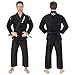Elite Sports Bjj Gi for Men - Brazilian Jiu Jitsu Gi - Preshrunk sweat wicking Fabric - Machine washable - Free white Belt
