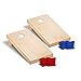 Victory Tailgate Unfinished Regulation Cornhole Bean Bag Toss Game Set with 4 Red and 4 Blue Corn Filled Bags …
