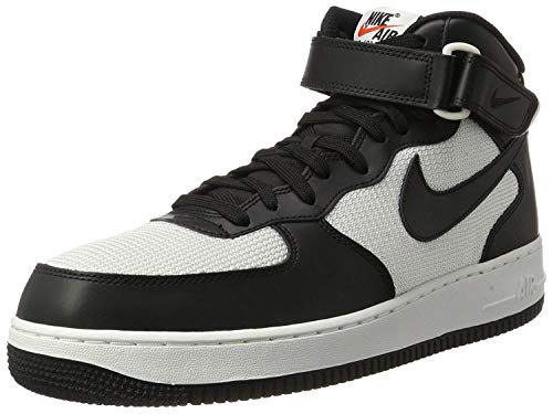 Nike Menâ€™s Air Force 1 Mid 07 Trainers, Black (Black/Black/Summit White), 9.5 UK