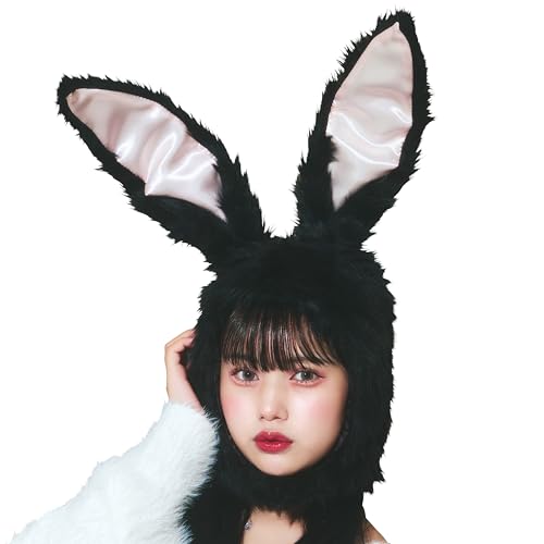 クリアストーン(Clearstone) コスプレ ハロウィン かぶりもの もふもふうさたん ユニセックス ブラック