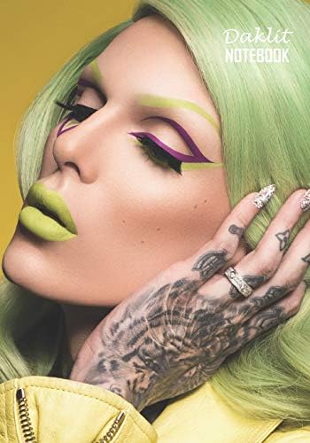 Notebook: Jeffree Star Medium College Ruled Notebook 129 pages Lined 7 x 10 in (17.78 x 25.4 cm)