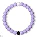 Lokai Silicone Beaded Bracelet for Alzheimer's Awareness - Dark Purple, (Large, 7 Inch Circumference) - Silicone Jewelry Fashion Bracelet Slides-On for Comfortable Fit for Women & Men