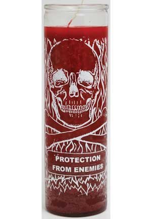 Protection From Enemies 7 Day Candle Red