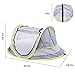 MASCARRY Baby Beach Tent, with A Brim Sun Protection Hat, Portable Baby Travel Tent UPF 50+ Infant Sun Shelters Pop Up Folding Outdoor Bed Baby Shade with Mosquito Net with 2 Pegs