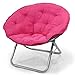 Mainstays Faux-Fur Saucer Chair, (Pink)