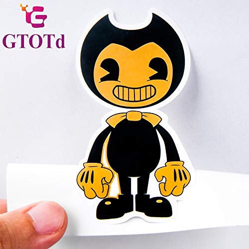 GTOTd Stickers for Boris and Bendy Vinyl Waterproof Stickers Skateboard Guitar Travel Case Sticker Door Laptop Luggage Car Bike Bicycle Helmet Stickers - Thumbnail 5