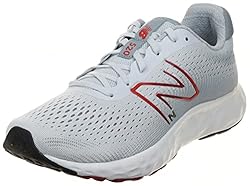 New Balance Men's 520 V8 Running Shoe, Grey/Red, 12