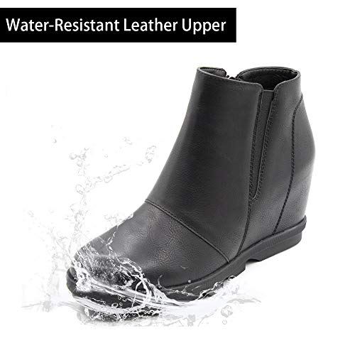 Athlefit Wedge Booties for Women with Heel Womens Booties Ankle Boots