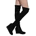 Betani FD01 Women's Stretchy Over The Knee Platform Wedge Boots