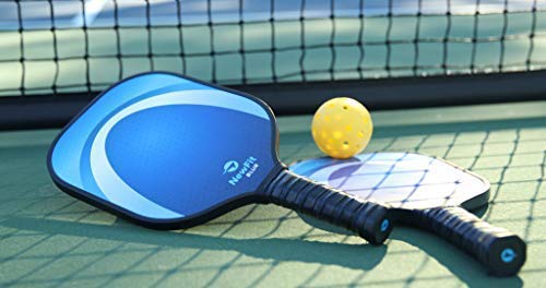 NewFit Blur Pickleball Paddle - USAPA Approved - Graphite Face & Polymer Core for a Quiet and Light Racket (Blue Single) - Thumbnail 5