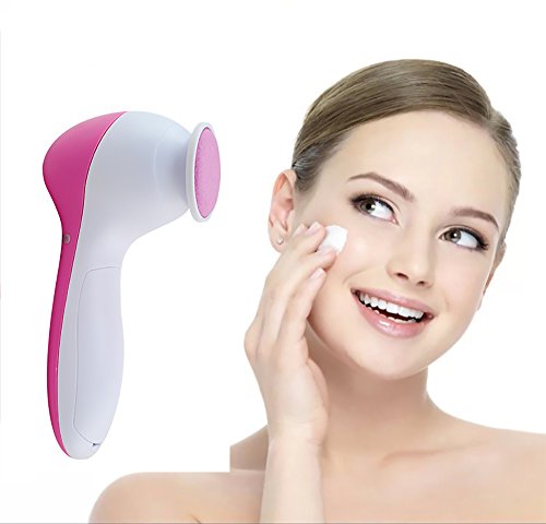 Vinmax Facial Cleansing Brush Body and Face Scrubber - 5 In 1 Electric Facial Cleansing Kit