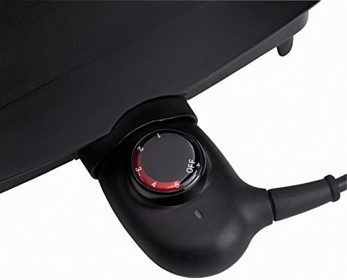 Tefal CB501812 Plancha Malaga Plaque Anti-Adhésive XL 6 à 8 Personnes Cuisson sans Ajout de Matière Grasse Tous Types d'Aliments 2000W Noir