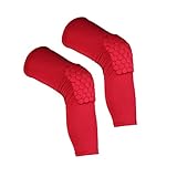 Basketball Knee Pads, Reachs 1 Pair / 2 Pcs Kneepad Honeycomb Knee Pads Leg Knee Sleeve Protective Pad Support Guard Hexpad
