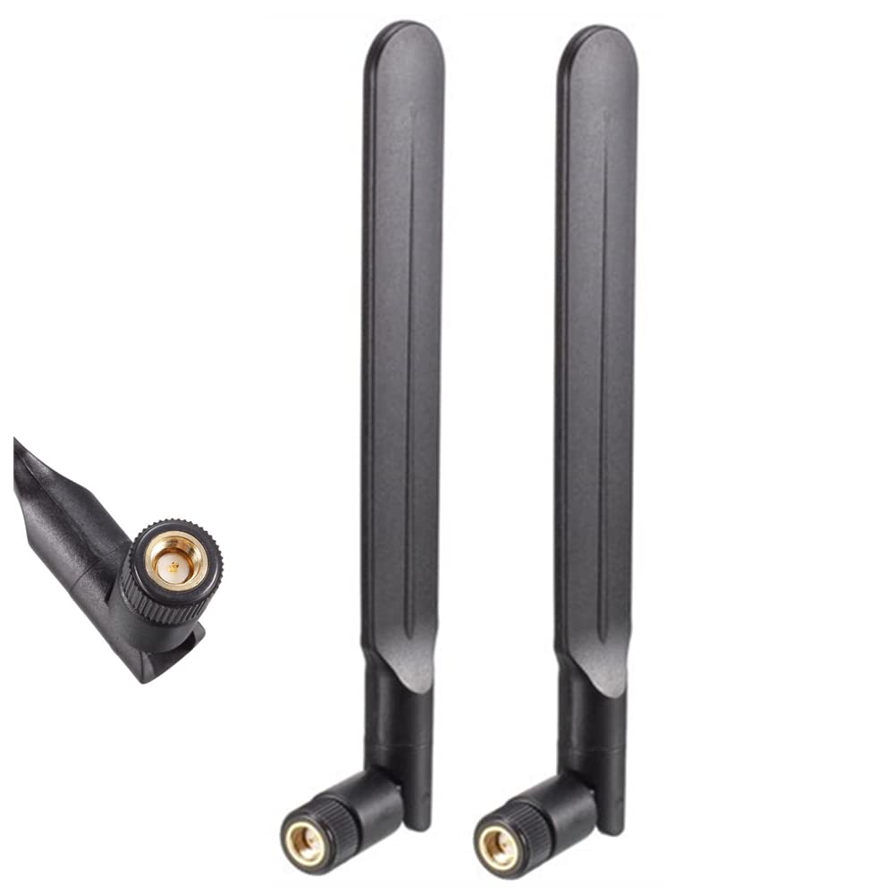 Photo 1 of 2-Pack 4G LTE Antenna 10dBi SMA Male ?Inner pin Cellular Antenna for 4G LTE Wireless CPE Router Hotspot Cellular Gateway Industrial IoT Router Trail Camera Game Camera Outdoor Security Camera