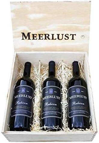 Meerlust Rubicon Trilogy Wooden Gift Pack 3 x 75cl Vintages 2012, 2013, 2014