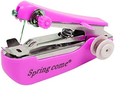 Handheld Mini Sewing Machine Portable and It Can Sew Cloth Quickly. (Rose)