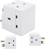 Mr Gadget's Solutions 3 Way Socket Multi Plug Adapter UK Mains 13A 240V Fused view 2