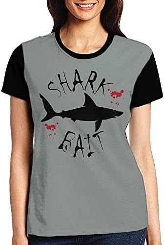 TX TX 2X Women's 100% Polyester Shirts T-Shirt/Shark Bait and Blood Splatters